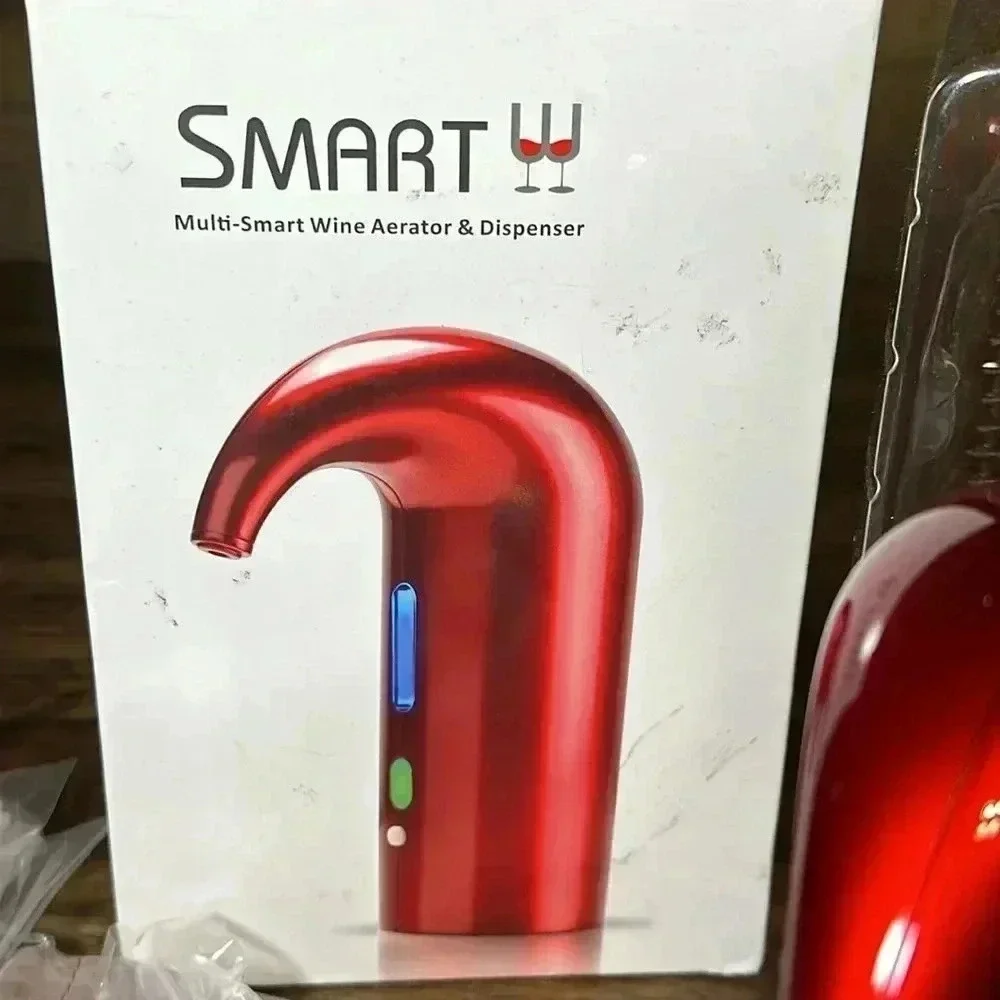 NWT Multi-Smart Electric 🍷 Aerator Dispensing System (Red) & Accessories